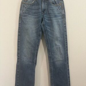 Ariat Blue Straight-Leg Jeans with Classic Style
